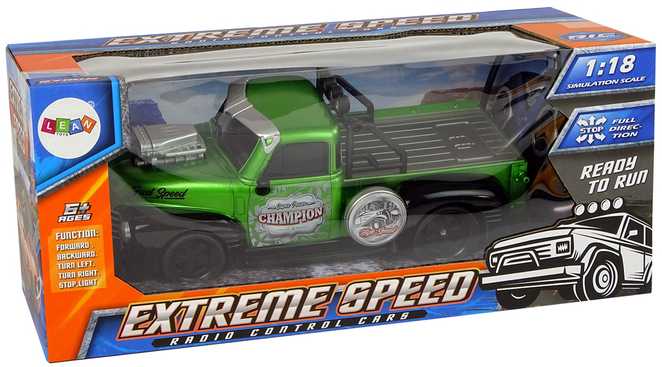 Nuotoliniu būdu valdomas Pick-up Champion 1:18, žalias