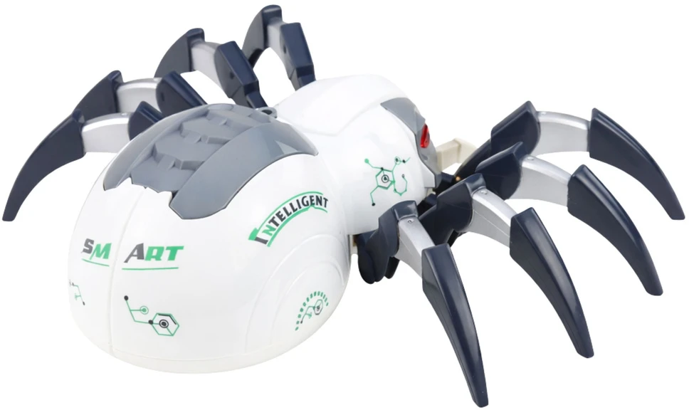 Nuotoliniu būdu valdomas robotas-voras su dūmų, šviesos ir garso efektais