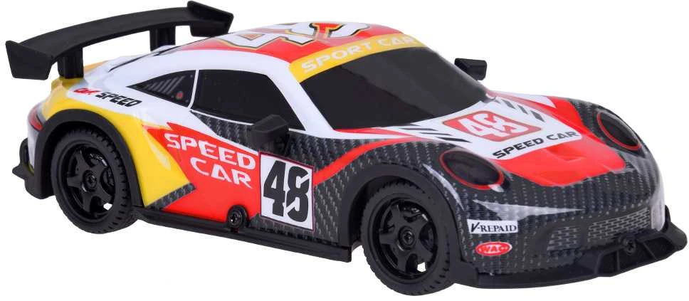 Nuotoliniu būdu valdomas sportinis automobilis „Drift Car“, raudonas
