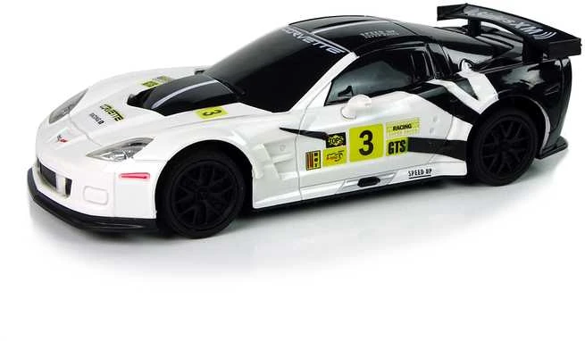 Nuotoliniu būdu valdomas sportinis automobilis Corvette C6.R, 2.4 G, 1:24, baltas