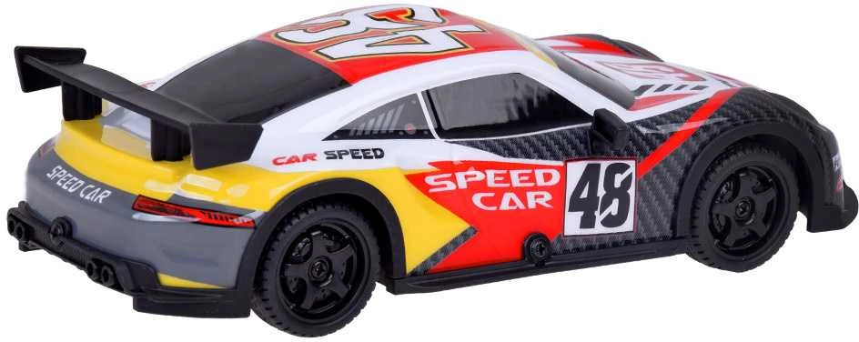 Nuotoliniu būdu valdomas sportinis automobilis „Drift Car“, raudonas