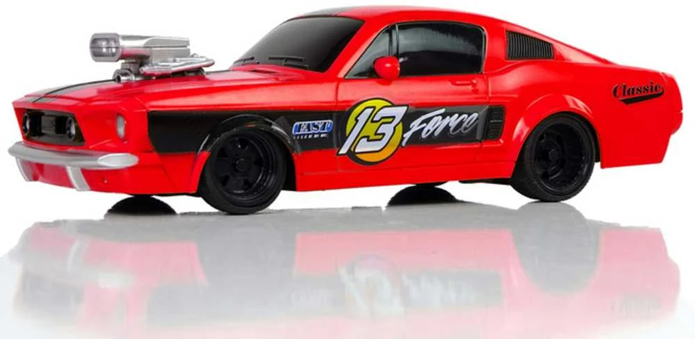Nuotoliniu būdu valdomas sportinis Muscle Car automobilis 1:20, raudonas