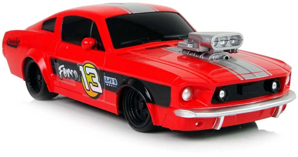 Nuotoliniu būdu valdomas sportinis Muscle Car automobilis 1:20, raudonas
