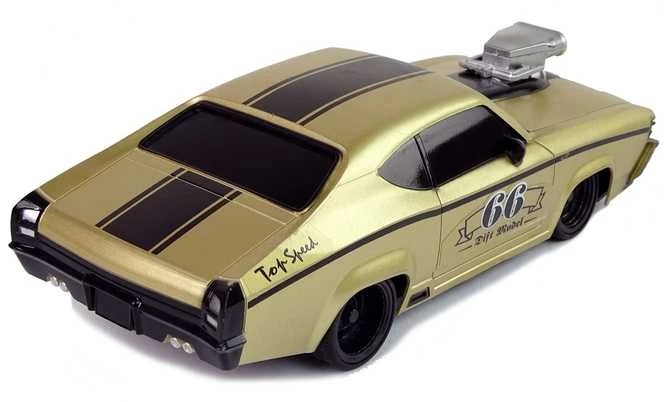 Nuotoliniu būdu valdomas sportinis Muscle Car automobilis 1:20, auksinis