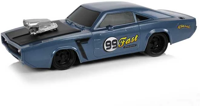 Nuotoliniu būdu valdomas sportinis Muscle Car automobilis 1:20, pilkas