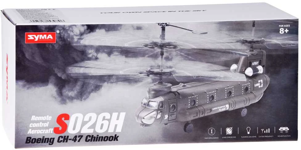 Nuotoliniu būdu valdomas sraigtasparnis "Boeing CH-47 Chinook"