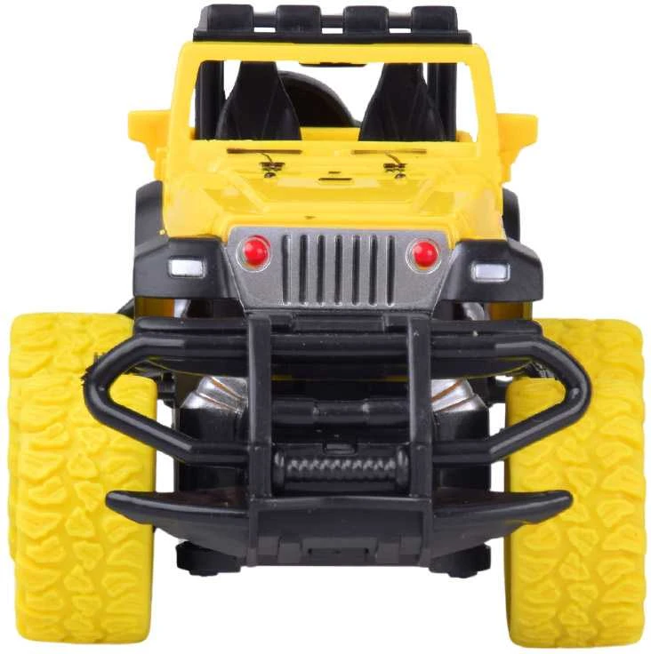 Nuotoliniu būdu valdomas visureigis automobilis 1:36, geltonas