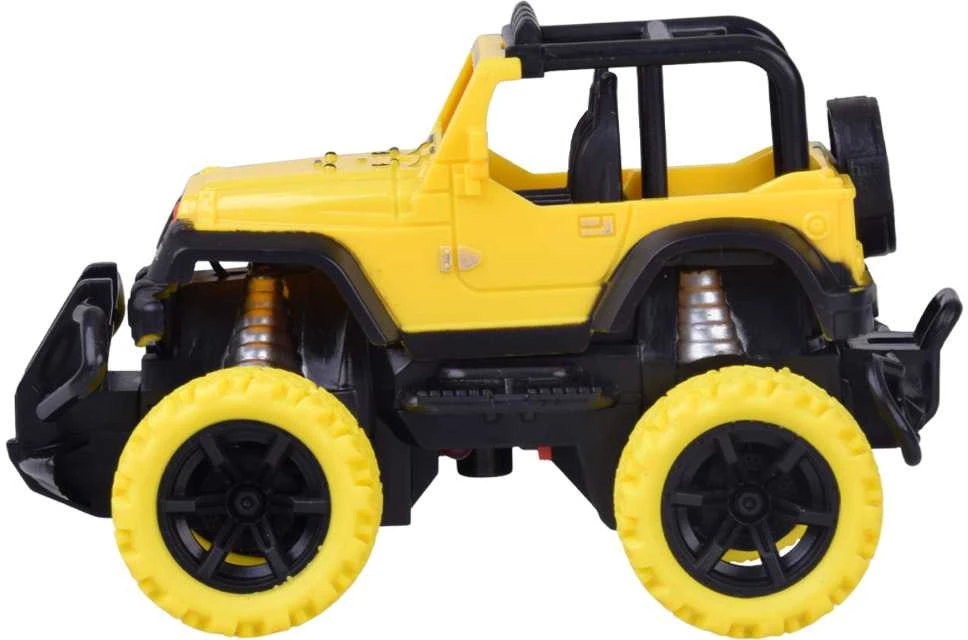 Nuotoliniu būdu valdomas visureigis automobilis 1:36, geltonas