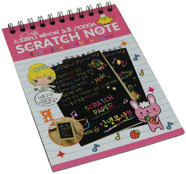 Nutrinama knygelė Scratch Note A6, 10 lapų