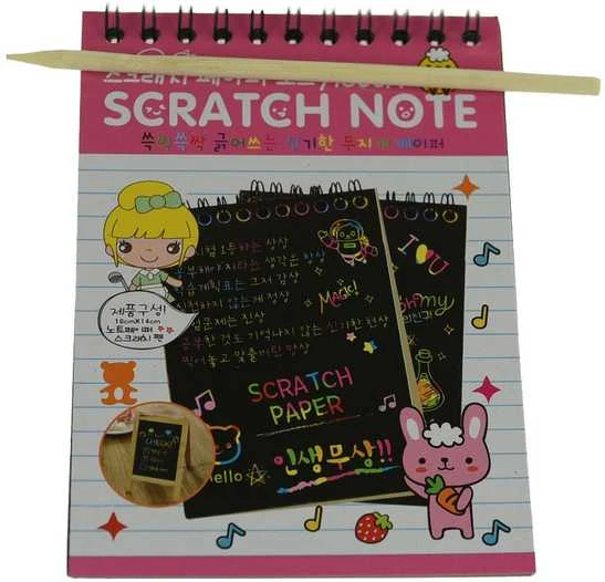 Nutrinama knygelė Scratch Note A6, 10 lapų
