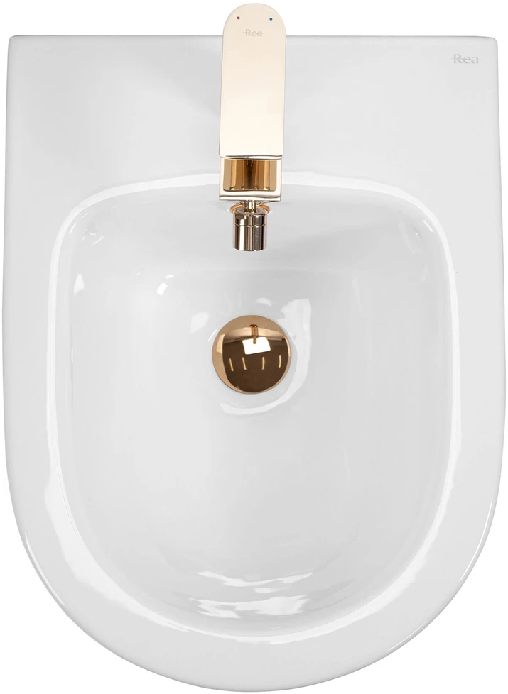 Pakabinama bidė Rea Carlo Mini, Baltas/Gold Edge