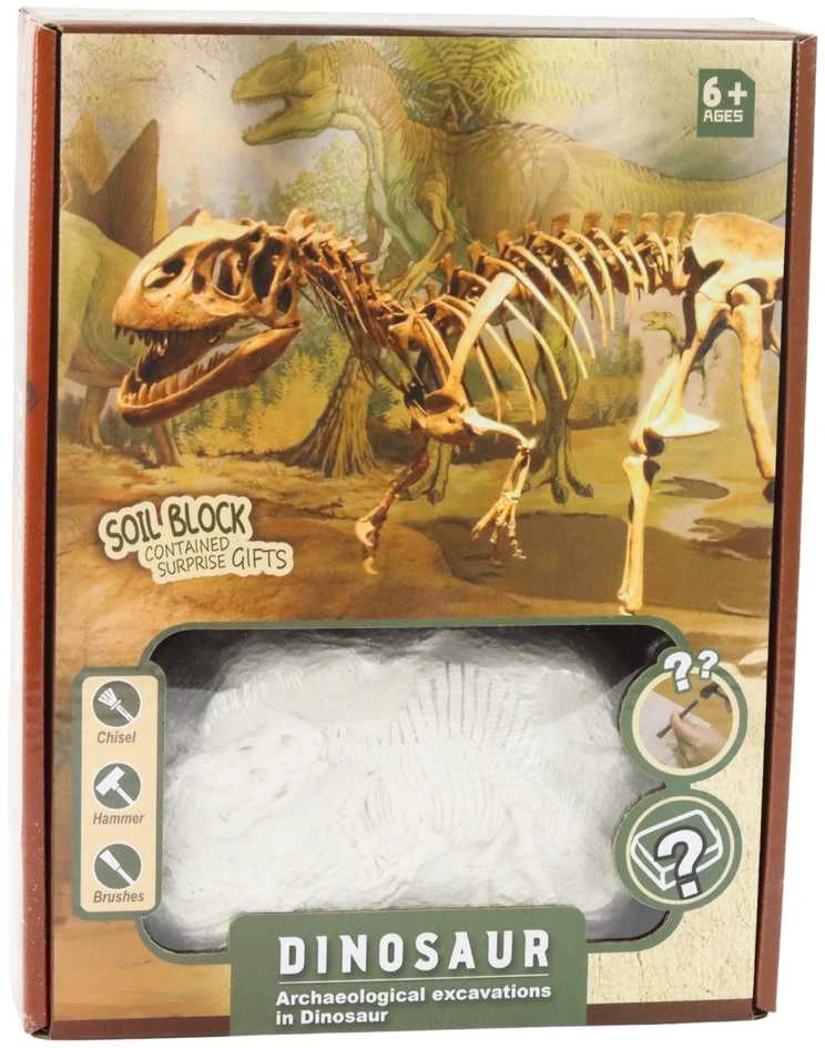 Paleontologo kasinėjimų rinkinys "Dinozauro skeletas" vaikams