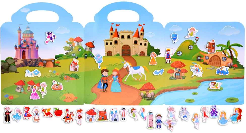 Pasakų princesės lipdukų albumas
