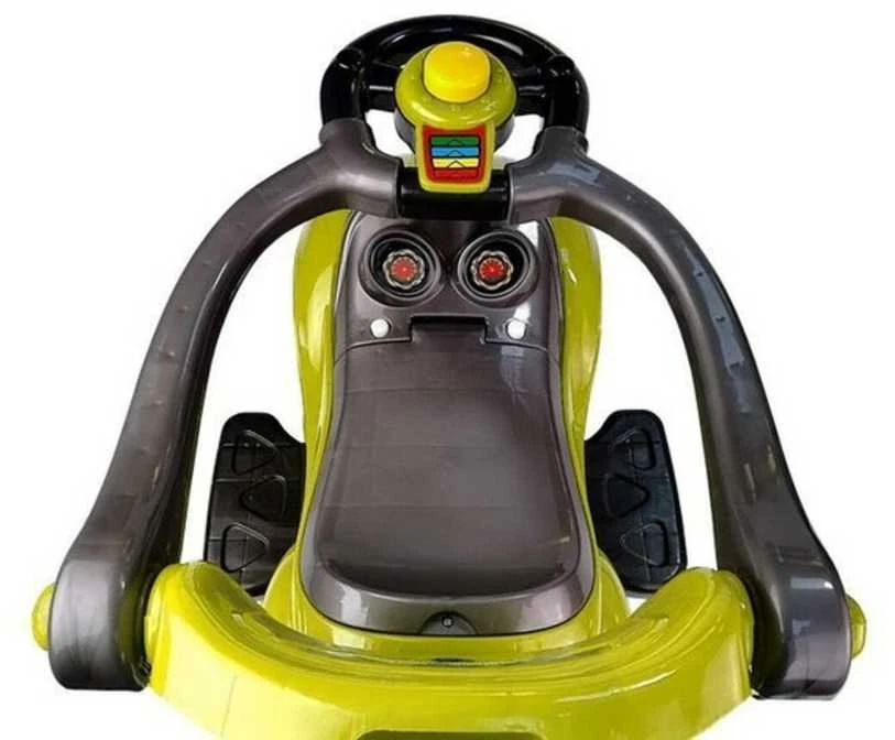 Paspiriama mašinėlė-stumdukas Mega Car 3in1, geltona