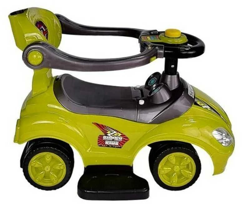 Paspiriama mašinėlė-stumdukas Mega Car 3in1, geltona