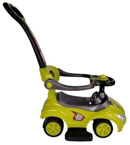 Paspiriama mašinėlė-stumdukas Mega Car 3in1, geltona