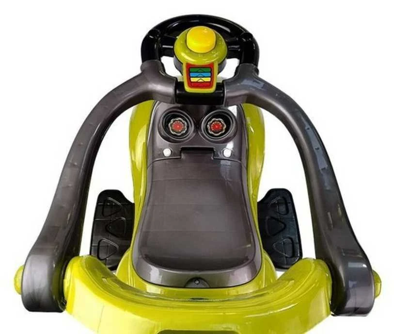 Paspiriama mašinėlė-stumdukas Mega Car 3in1, geltona