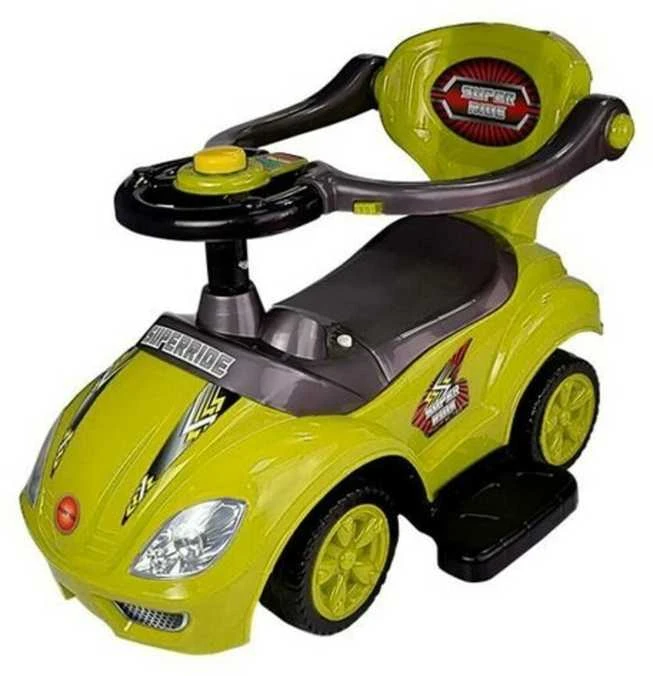 Paspiriama mašinėlė-stumdukas Mega Car 3in1, geltona