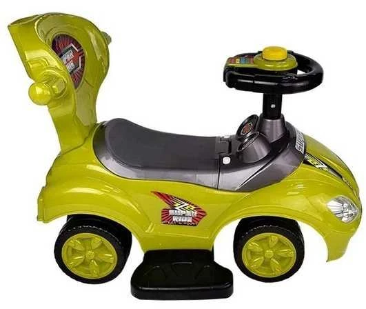 Paspiriama mašinėlė-stumdukas Mega Car 3in1, geltona