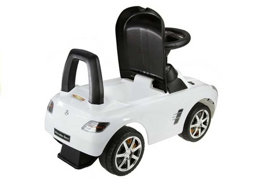 Paspiriamas automobilis Mercedes-Benz SLS AMG, baltas
