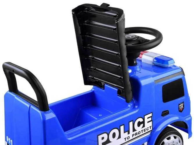 Paspiriamas automobilis Mercedes POLICE, mėlynas