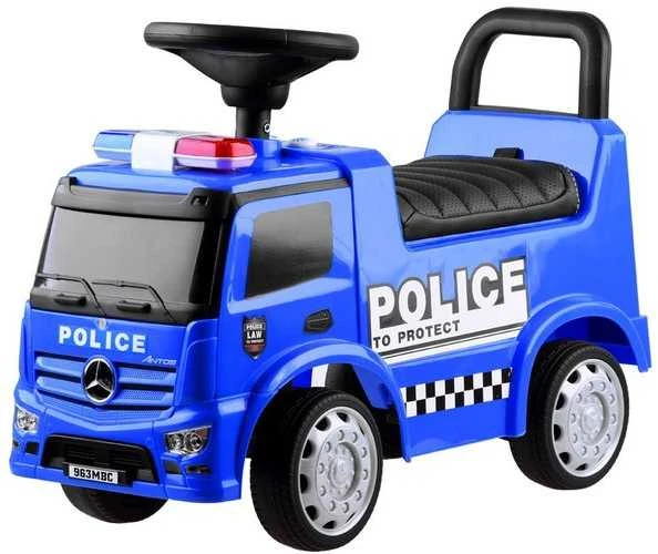 Paspiriamas automobilis Mercedes POLICE, mėlynas