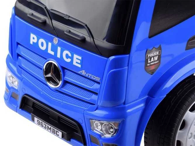 Paspiriamas automobilis Mercedes POLICE, mėlynas