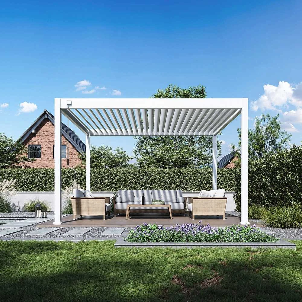 Pavėsinė Pergola DELUXE 3.6x4, Baltas
