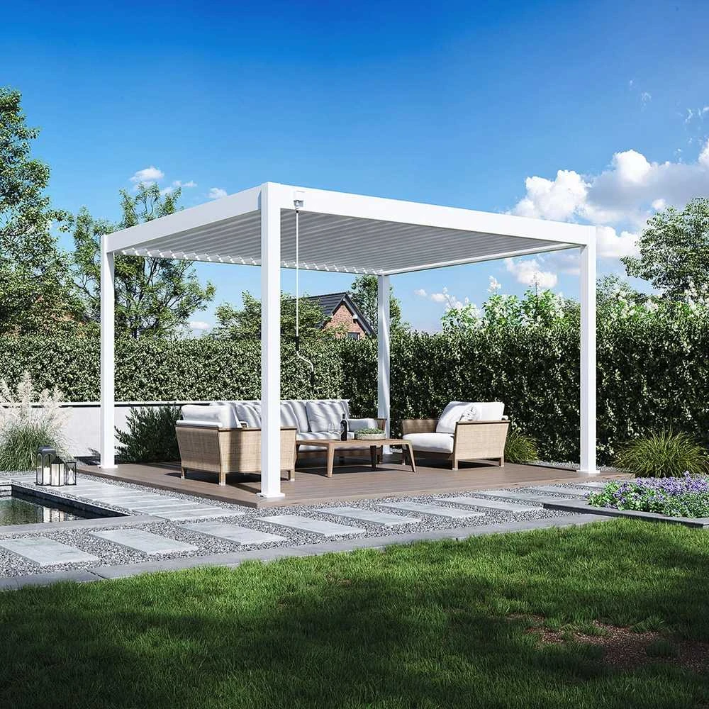 Pavėsinė Pergola DELUXE 3.6x4, Baltas