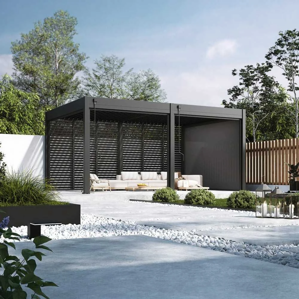 Pavėsinė Pergola DELUXE 3,6x5,3 Anthracite