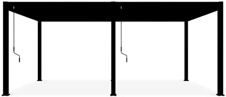 Pavėsinė Pergola DELUXE 3.6x6 Anthracite