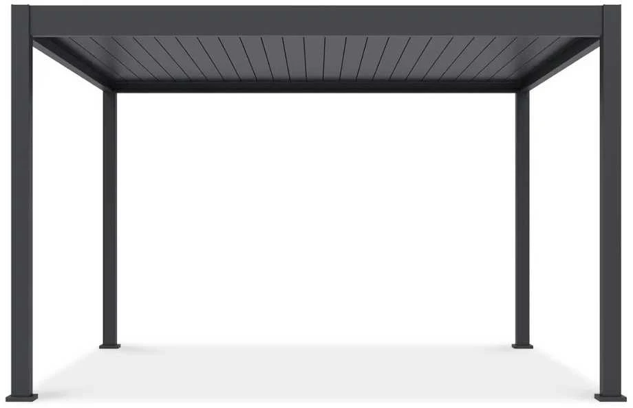 Pavėsinė Pergola DELUXE AUTOMATIC 3.6x4 su LED, Anthracite