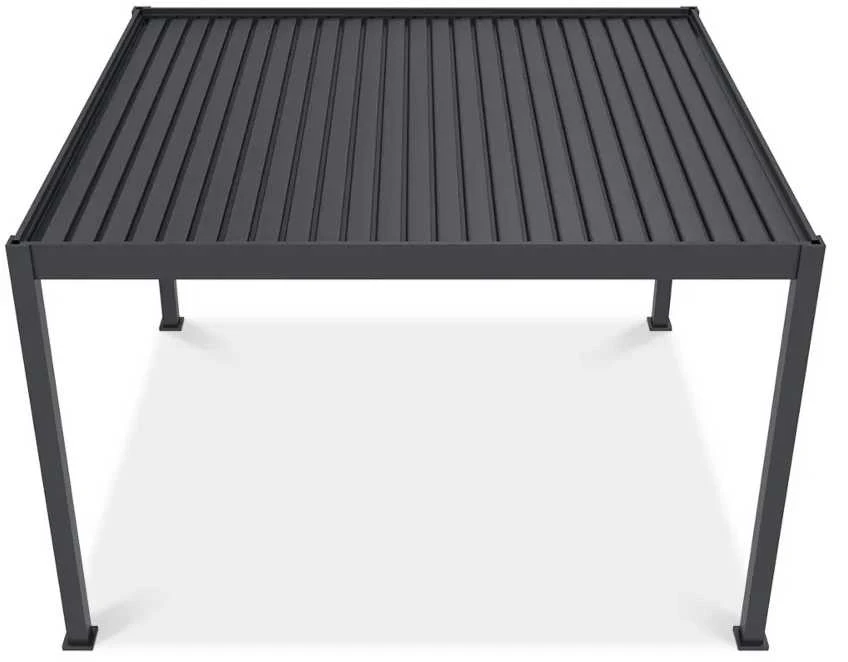 Pavėsinė Pergola DELUXE AUTOMATIC 3.6x4 su LED, Anthracite