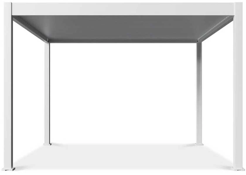 Pavėsinė Pergola DELUXE AUTOMATIC 3.6x4 su LED, Baltas