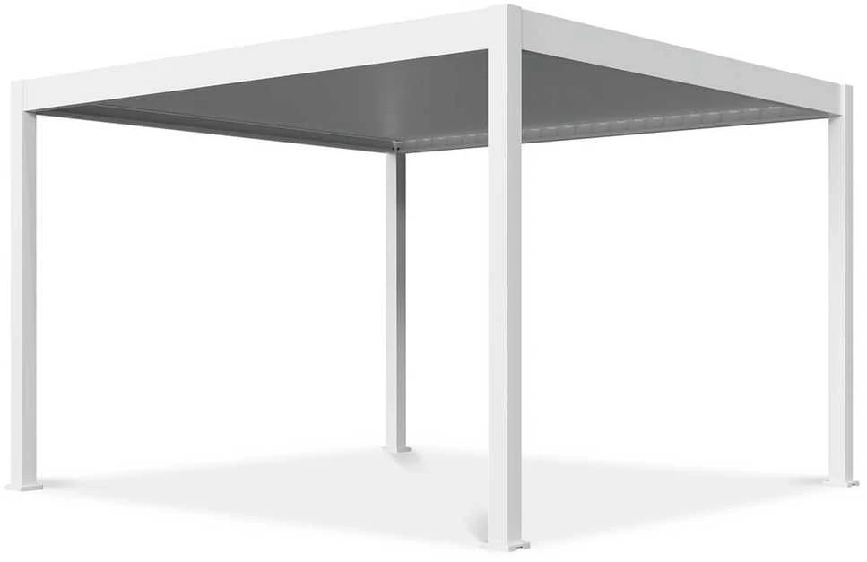 Pavėsinė Pergola DELUXE AUTOMATIC 3.6x4 su LED, Baltas