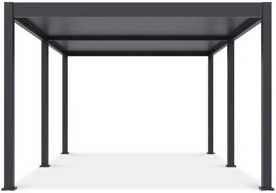 Pavėsinė Pergola DELUXE AUTOMATIC 3.6x5.3 su LED, Anthracite