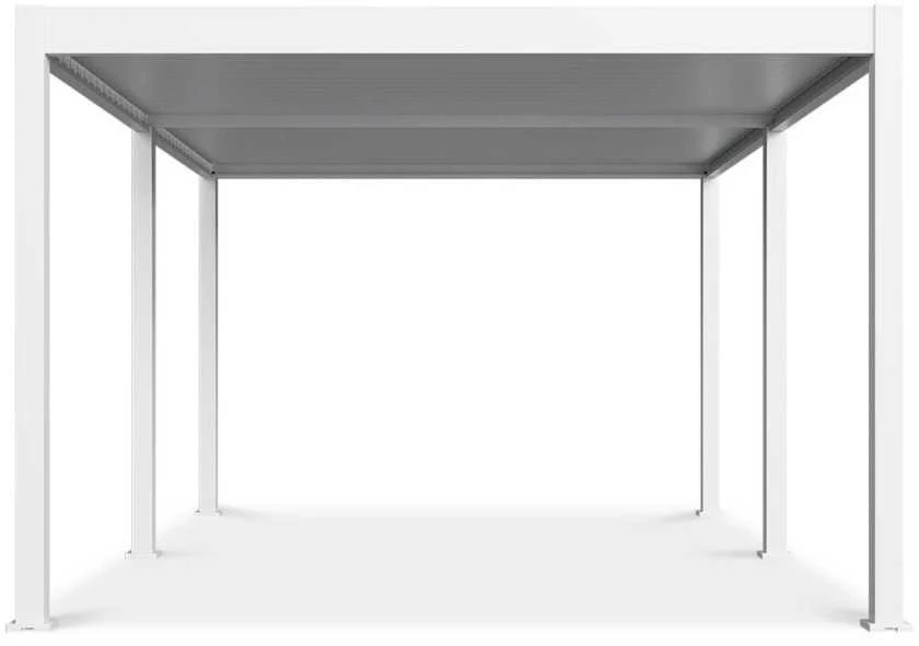 Pavėsinė Pergola DELUXE AUTOMATIC 3.6x5.3 su LED, Baltas