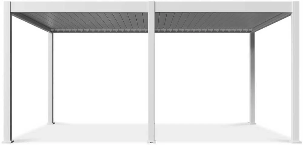 Pavėsinė Pergola DELUXE AUTOMATIC 3.6x5.3 su LED, Baltas