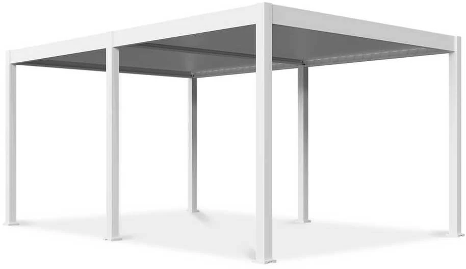 Pavėsinė Pergola DELUXE AUTOMATIC 3.6x5.3 su LED, Baltas