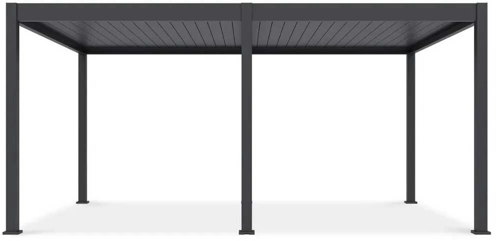 Pavėsinė Pergola DELUXE AUTOMATIC 3.6x5.3 su LED, Anthracite