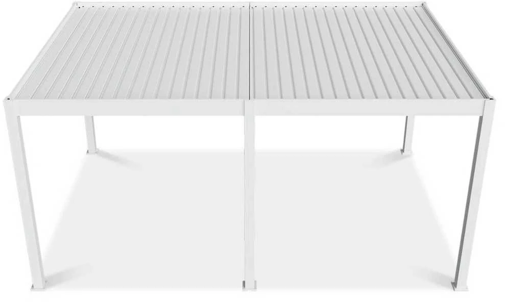 Pavėsinė Pergola DELUXE AUTOMATIC 3.6x5.3 su LED, Baltas