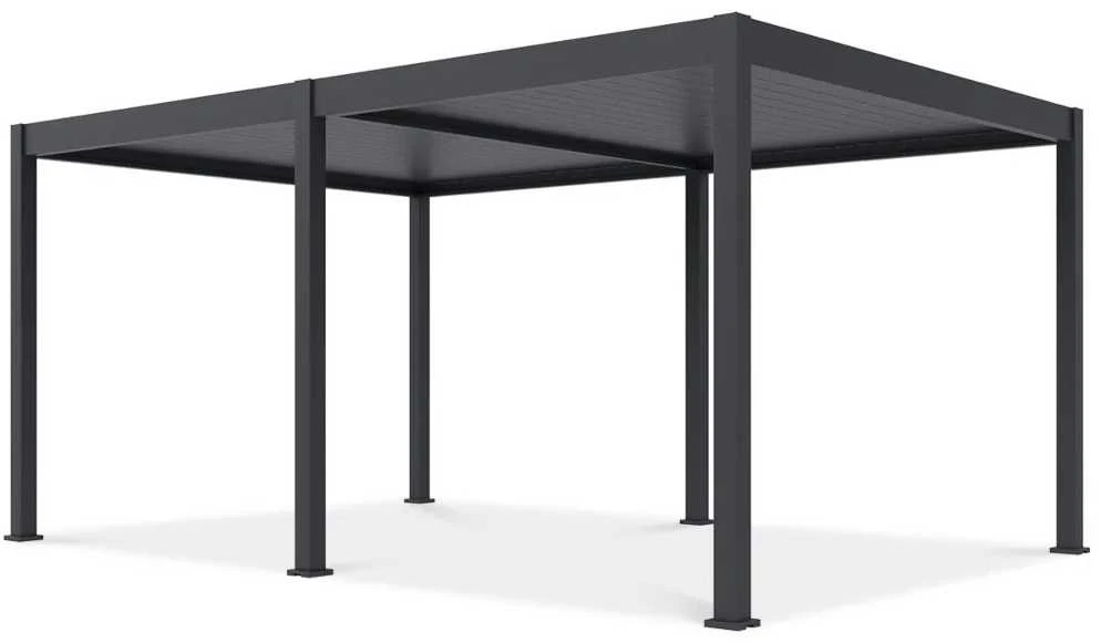 Pavėsinė Pergola DELUXE AUTOMATIC 3.6x5.3 su LED, Anthracite