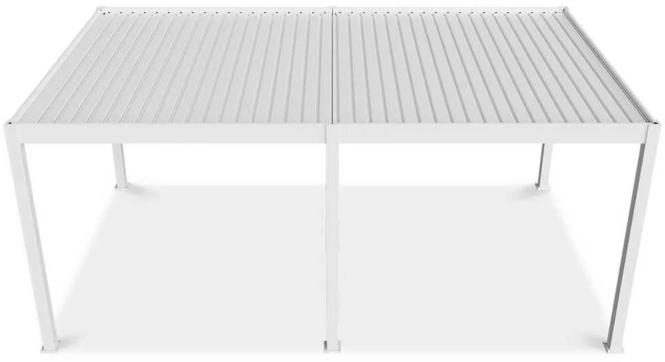 Pavėsinė Pergola DELUXE AUTOMATIC 3.6x6 su LED, Baltas