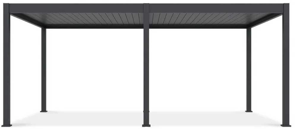 Pavėsinė Pergola DELUXE AUTOMATIC 3.6x6 su LED, Anthracite