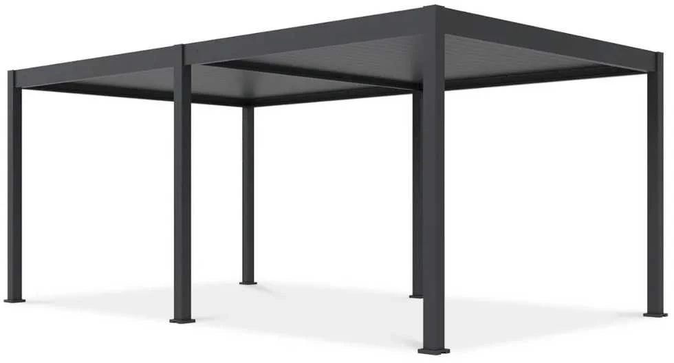 Pavėsinė Pergola DELUXE AUTOMATIC 3.6x6 su LED, Anthracite