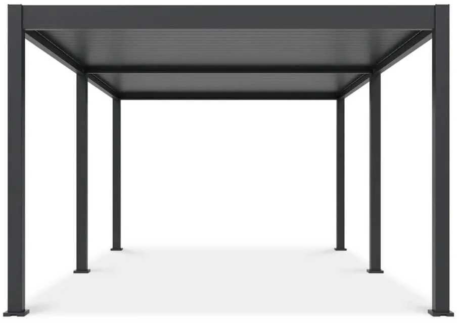 Pavėsinė Pergola DELUXE AUTOMATIC 3.6x6 su LED, Anthracite