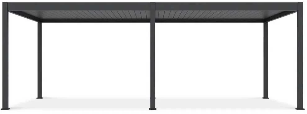Pavėsinė Pergola DELUXE AUTOMATIC 3.6x7.2 su LED, Anthracite