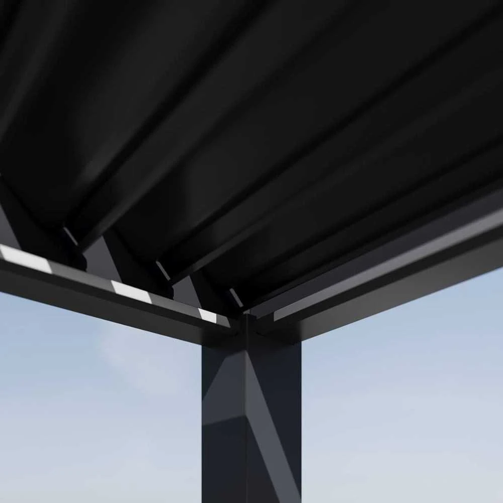 Pavėsinė Pergola DELUXE PRO AUTOMATIC 4x6 su LED, Anthracite