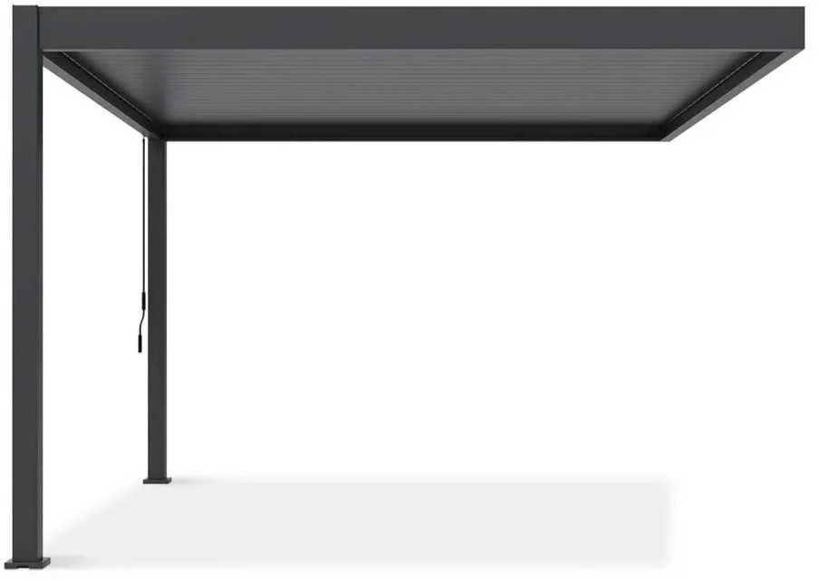 Pavėsinė Pergola DELUXE WALL 3.6x4, Anthracite (montuojama prie sienos)