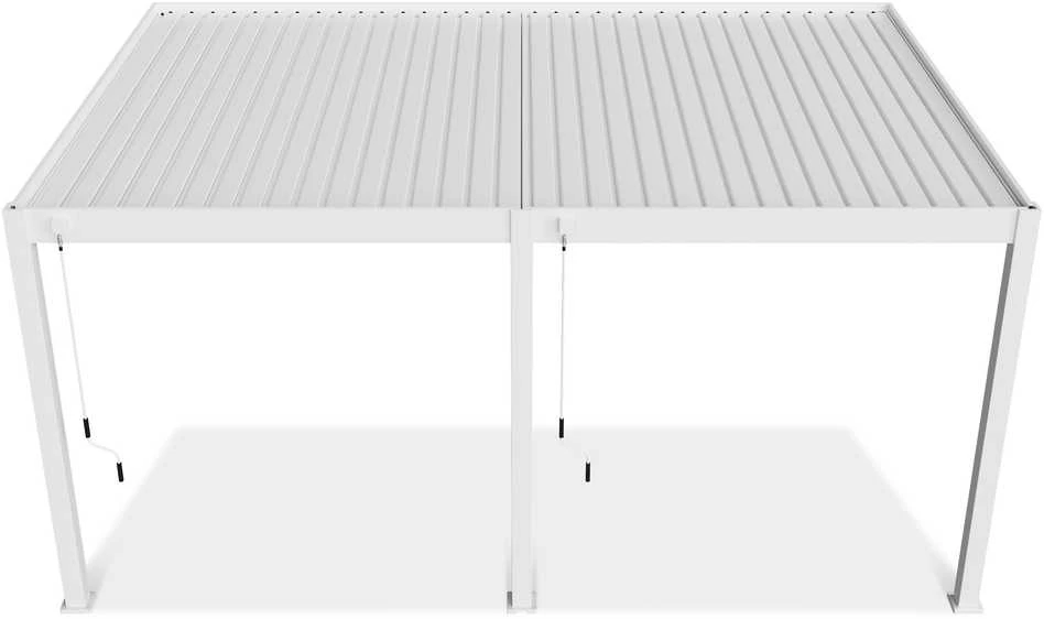 Pavėsinė Pergola DELUXE WALL 3.6x5.3, Baltas (montuojama prie sienos)
